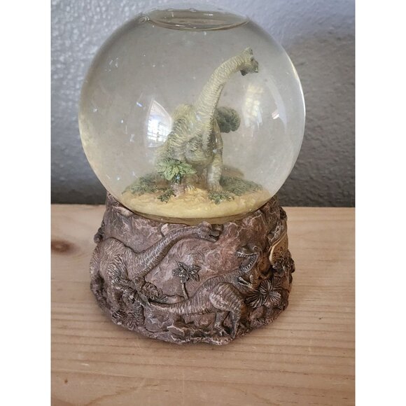 Brachiosaurus Dinosaur Snow Globe The San Francisco Music Box Company - Picture 4 of 12